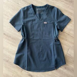Figs Octavia Maternity Scrub Top Dark Harbor XXS